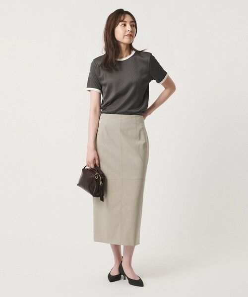 UNITED ARROWS / ユナイテッドアローズ カットソー | リブ バイカラーパイピング ショートスリーブ Tシャツ | 詳細8