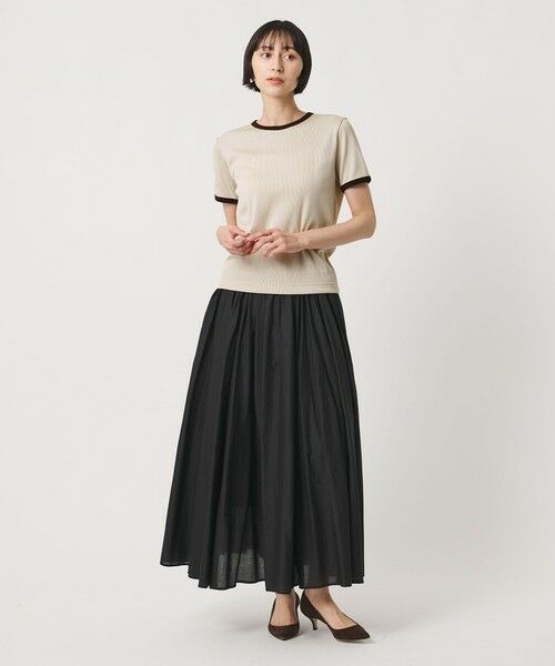UNITED ARROWS / ユナイテッドアローズ カットソー | リブ バイカラーパイピング ショートスリーブ Tシャツ | 詳細12