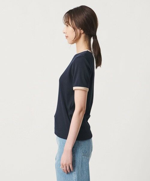 UNITED ARROWS / ユナイテッドアローズ カットソー | リブ バイカラーパイピング ショートスリーブ Tシャツ | 詳細26
