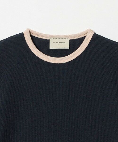 UNITED ARROWS / ユナイテッドアローズ カットソー | リブ バイカラーパイピング ショートスリーブ Tシャツ | 詳細29