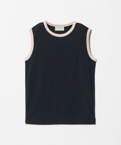 UNITED ARROWS / ユナイテッドアローズ タンクトップ | リブ バイカラーパイピング ノースリーブ Tシャツ