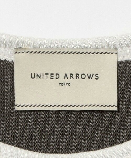 UNITED ARROWS / ユナイテッドアローズ タンクトップ | リブ バイカラーパイピング ノースリーブ Tシャツ | 詳細7