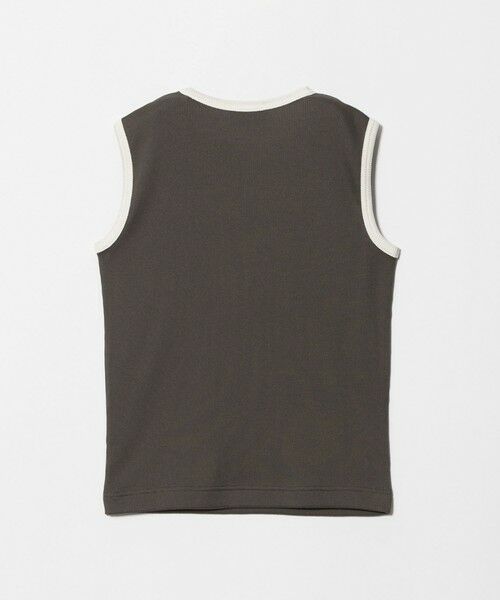 UNITED ARROWS / ユナイテッドアローズ タンクトップ | リブ バイカラーパイピング ノースリーブ Tシャツ | 詳細8