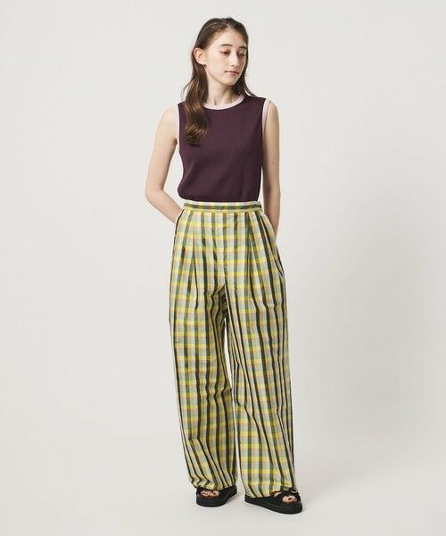 UNITED ARROWS / ユナイテッドアローズ タンクトップ | リブ バイカラーパイピング ノースリーブ Tシャツ | 詳細18