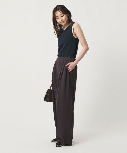 UNITED ARROWS / ユナイテッドアローズ タンクトップ | リブ バイカラーパイピング ノースリーブ Tシャツ | 詳細27