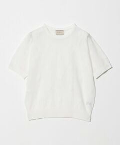 UNITED ARROWS / ユナイテッドアローズ ニット・セーター | シアー フラワー ショートスリーブ ニット ‐ウォッシャブル‐