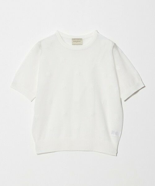 UNITED ARROWS / ユナイテッドアローズ ニット・セーター | シアー フラワー ショートスリーブ ニット ‐ウォッシャブル‐ | 詳細4