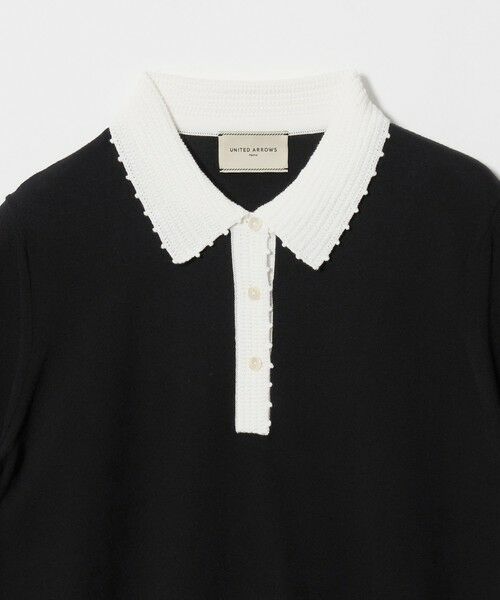 UNITED ARROWS / ユナイテッドアローズ ニット・セーター | クロシェ ポロニット ‐ウォッシャブル‐ | 詳細5