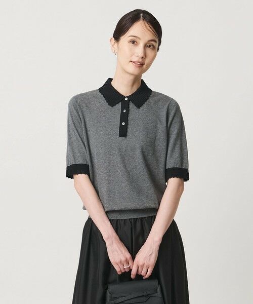 UNITED ARROWS / ユナイテッドアローズ ニット・セーター | クロシェ ポロニット ‐ウォッシャブル‐ | 詳細7