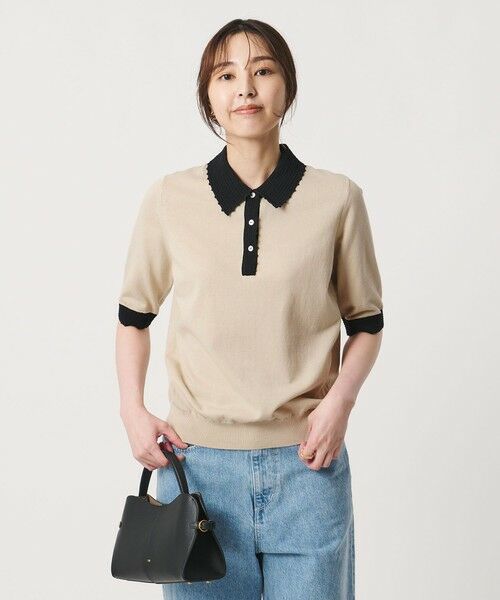 UNITED ARROWS / ユナイテッドアローズ ニット・セーター | クロシェ ポロニット ‐ウォッシャブル‐ | 詳細12