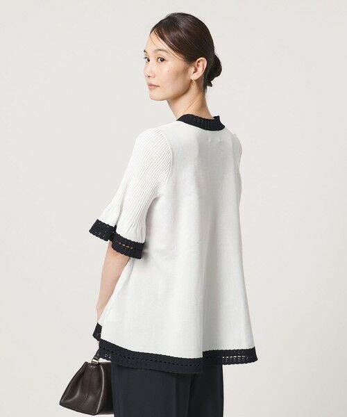 UNITED ARROWS / ユナイテッドアローズ ニット・セーター | Vネック ニット ショートスリーブ チュニック | 詳細2