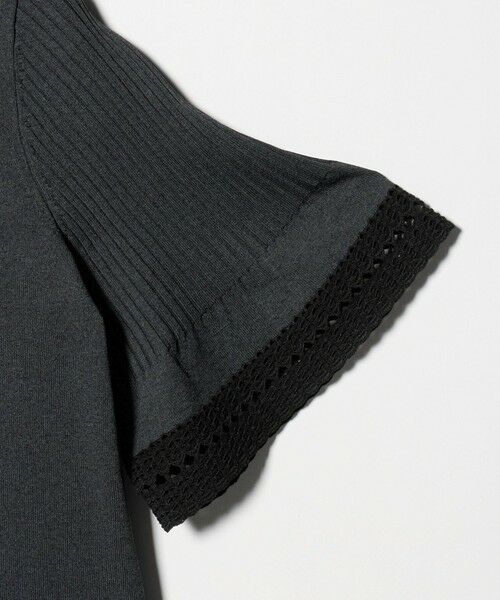 UNITED ARROWS / ユナイテッドアローズ ニット・セーター | Vネック ニット ショートスリーブ チュニック | 詳細5