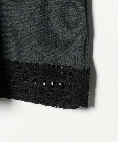UNITED ARROWS / ユナイテッドアローズ ニット・セーター | Vネック ニット ショートスリーブ チュニック | 詳細6