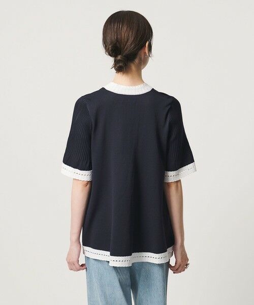 UNITED ARROWS / ユナイテッドアローズ ニット・セーター | Vネック ニット ショートスリーブ チュニック | 詳細22