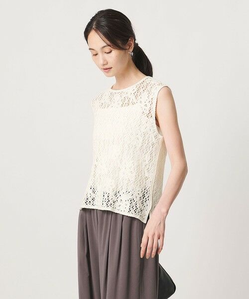 UNITED ARROWS / ユナイテッドアローズ ベスト | スパンコール エンブロイダリー ニットベスト ‐ウォッシャブル‐ | 詳細2