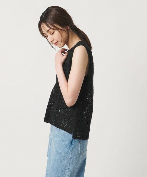 UNITED ARROWS / ユナイテッドアローズ ベスト | スパンコール エンブロイダリー ニットベスト ‐ウォッシャブル‐ | 詳細7