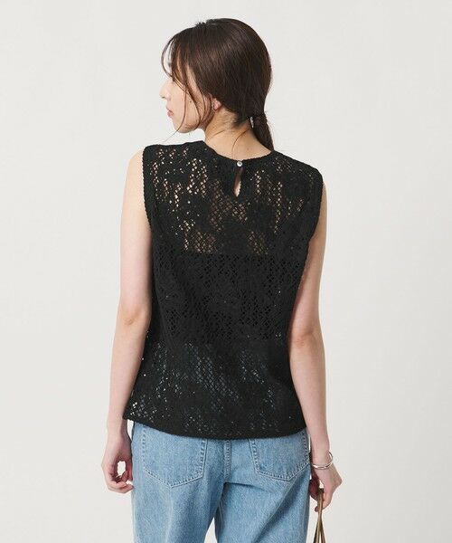 UNITED ARROWS / ユナイテッドアローズ ベスト | スパンコール エンブロイダリー ニットベスト ‐ウォッシャブル‐ | 詳細8