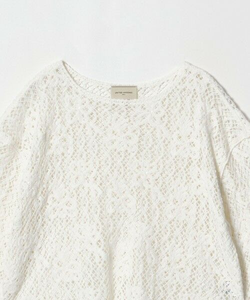 UNITED ARROWS / ユナイテッドアローズ ニット・セーター | スパンコール エンブロイダリー プルオーバー ニット ‐ウォッシャブル‐ | 詳細5
