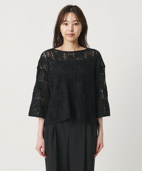 UNITED ARROWS / ユナイテッドアローズ ニット・セーター | スパンコール エンブロイダリー プルオーバー ニット ‐ウォッシャブル‐ | 詳細10
