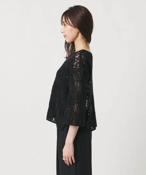 UNITED ARROWS / ユナイテッドアローズ ニット・セーター | スパンコール エンブロイダリー プルオーバー ニット ‐ウォッシャブル‐ | 詳細11