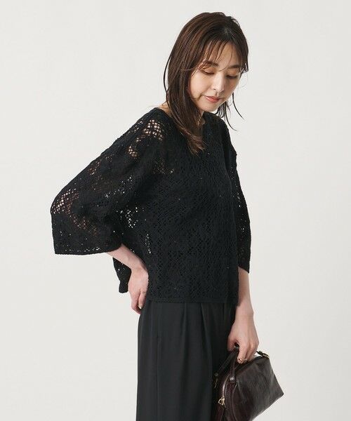 UNITED ARROWS / ユナイテッドアローズ ニット・セーター | スパンコール エンブロイダリー プルオーバー ニット ‐ウォッシャブル‐ | 詳細8