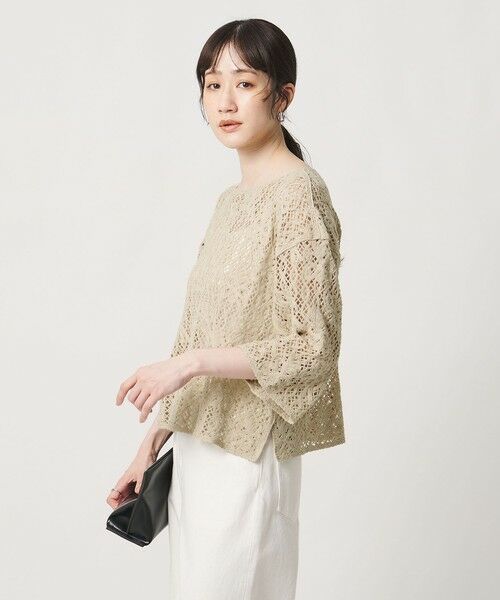 UNITED ARROWS / ユナイテッドアローズ ニット・セーター | スパンコール エンブロイダリー プルオーバー ニット ‐ウォッシャブル‐ | 詳細17