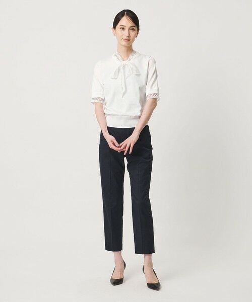 UNITED ARROWS / ユナイテッドアローズ ニット・セーター | 4WAY ボウタイレース ショートスリーブ ニット | 詳細3