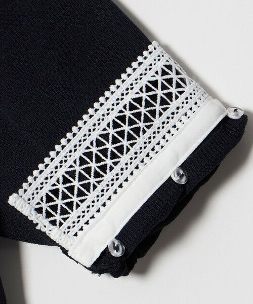 UNITED ARROWS / ユナイテッドアローズ ニット・セーター | 4WAY ボウタイレース ショートスリーブ ニット | 詳細23