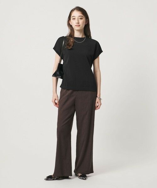 UNITED ARROWS / ユナイテッドアローズ ニット・セーター | ミニハイネック フレンチスリーブ ニット リンキング -ウォッシャブル- | 詳細3