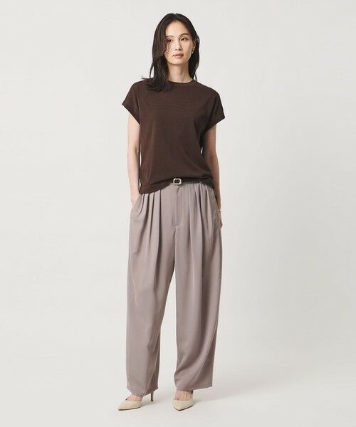 UNITED ARROWS / ユナイテッドアローズ ニット・セーター | ミニハイネック フレンチスリーブ ニット リンキング -ウォッシャブル- | 詳細6