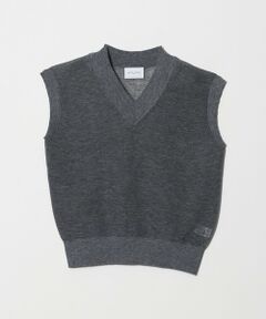UNITED ARROWS / ユナイテッドアローズ ベスト | ミニ Vネック フレンチスリーブ ニット ‐ウォッシャブル‐