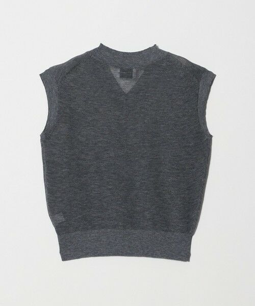UNITED ARROWS / ユナイテッドアローズ ベスト | ミニ Vネック フレンチスリーブ ニット ‐ウォッシャブル‐ | 詳細7
