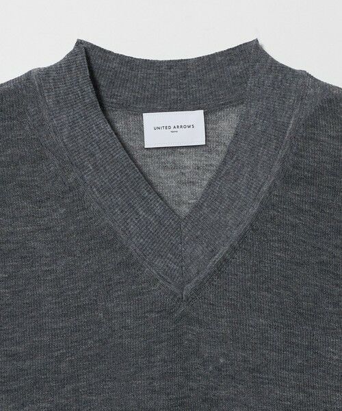 UNITED ARROWS / ユナイテッドアローズ ベスト | ミニ Vネック フレンチスリーブ ニット ‐ウォッシャブル‐ | 詳細8