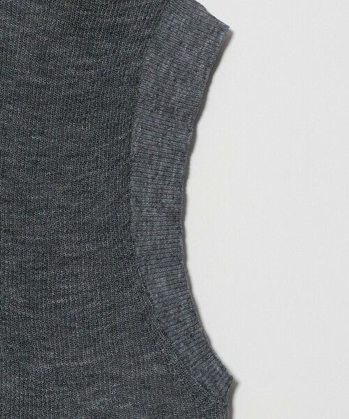 UNITED ARROWS / ユナイテッドアローズ ベスト | ミニ Vネック フレンチスリーブ ニット ‐ウォッシャブル‐ | 詳細9