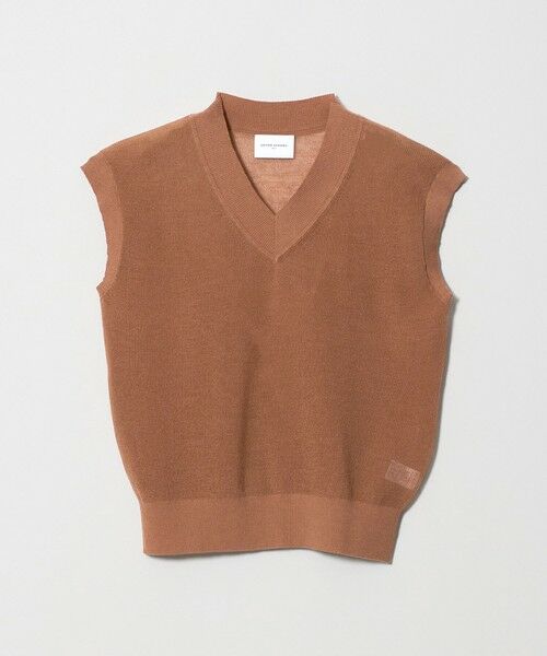 UNITED ARROWS / ユナイテッドアローズ ベスト | ミニ Vネック フレンチスリーブ ニット ‐ウォッシャブル‐ | 詳細17