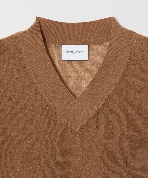 UNITED ARROWS / ユナイテッドアローズ ベスト | ミニ Vネック フレンチスリーブ ニット ‐ウォッシャブル‐ | 詳細8
