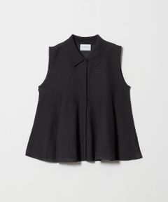 UNITED ARROWS / ユナイテッドアローズ ニット・セーター | ペプラム フレア ノースリーブ ニット ‐ウォッシャブル‐