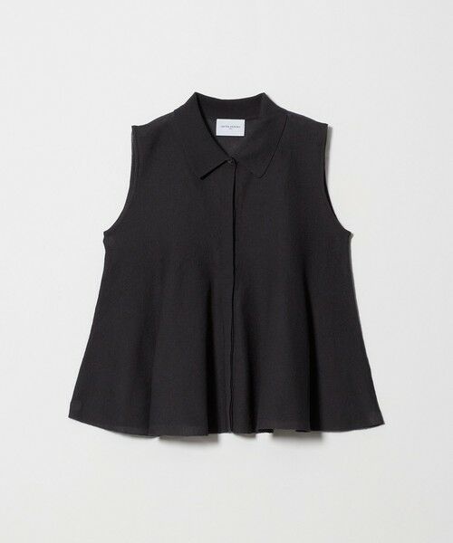UNITED ARROWS / ユナイテッドアローズ ニット・セーター | ペプラム フレア ノースリーブ ニット ‐ウォッシャブル‐ | 詳細4