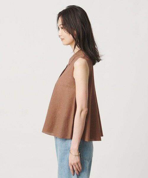 UNITED ARROWS / ユナイテッドアローズ ニット・セーター | ペプラム フレア ノースリーブ ニット ‐ウォッシャブル‐ | 詳細12