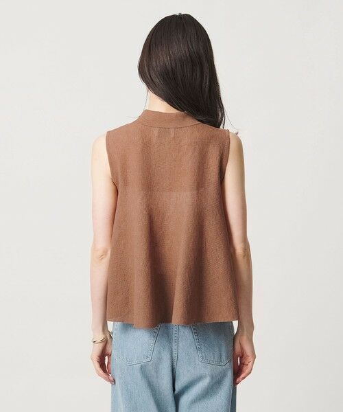 UNITED ARROWS / ユナイテッドアローズ ニット・セーター | ペプラム フレア ノースリーブ ニット ‐ウォッシャブル‐ | 詳細13