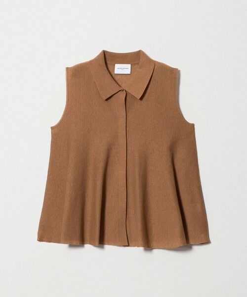 UNITED ARROWS / ユナイテッドアローズ ニット・セーター | ペプラム フレア ノースリーブ ニット ‐ウォッシャブル‐ | 詳細14