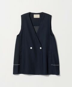 UNITED ARROWS / ユナイテッドアローズ ベスト | シアー バックフレア ベスト ‐ウォッシャブル‐