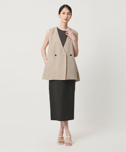 UNITED ARROWS / ユナイテッドアローズ ベスト | シアー バックフレア ベスト ‐ウォッシャブル‐ | 詳細3