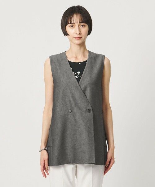 UNITED ARROWS / ユナイテッドアローズ ベスト | シアー バックフレア ベスト ‐ウォッシャブル‐ | 詳細24