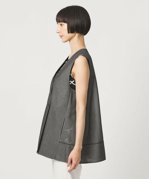 UNITED ARROWS / ユナイテッドアローズ ベスト | シアー バックフレア ベスト ‐ウォッシャブル‐ | 詳細25