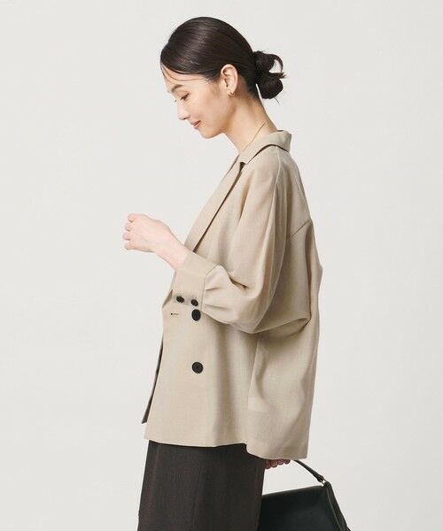 UNITED ARROWS / ユナイテッドアローズ テーラードジャケット | シアー ドルマン ブラウス ジャケット ‐ウォッシャブル‐ | 詳細2