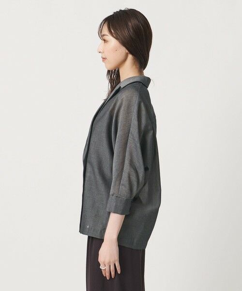 UNITED ARROWS / ユナイテッドアローズ テーラードジャケット | シアー ドルマン ブラウス ジャケット ‐ウォッシャブル‐ | 詳細25