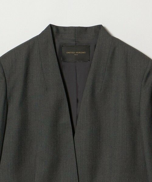 UNITED ARROWS / ユナイテッドアローズ ノーカラージャケット | Vitale Barberis Canonico ノーラペル ジャケット | 詳細8