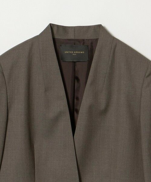 UNITED ARROWS / ユナイテッドアローズ ノーカラージャケット | Vitale Barberis Canonico ノーラペル ジャケット | 詳細16