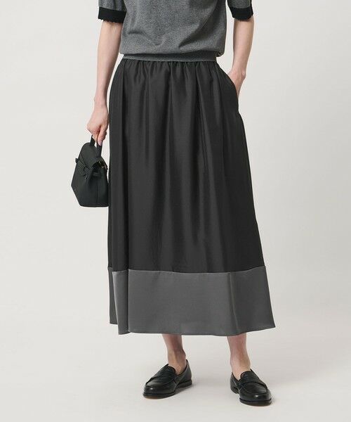 UNITED ARROWS / ユナイテッドアローズ ロング・マキシ丈スカート | シルキー ギャザー スカート ‐ウォッシャブル‐ | 詳細1